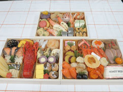 北海道函館「花びし」監修和洋三段重 絢華。早割がお得