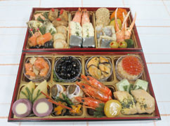 料亭：北海道函館「花びし」監修 和洋二段重 絢珠