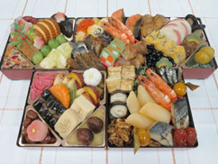 「野村佃煮」監修五段重　錦の伍幸。早割がお得